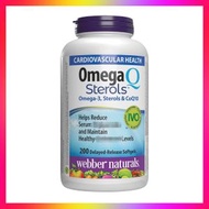 Webber Naturals - 心臟至尊魚油+輔酶Omega-3 & CoQ10 200粒 強心血管三高補腦關節 (參考效期:05/2026*)