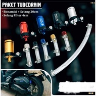 BONAMICI BRAKE FLUID CYLINDER PACKAGE HOSE + FULL CNC DRAIN TUBE TUBE TUBE