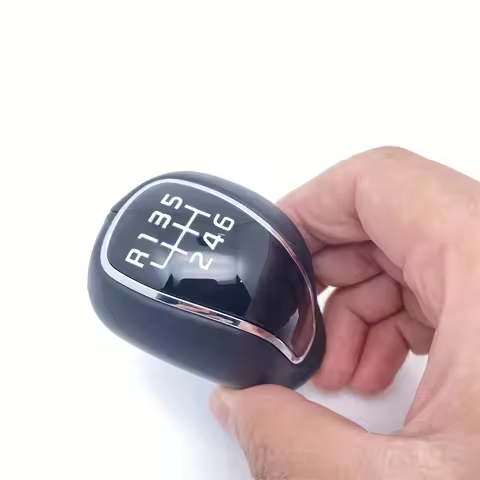 Original Leather Manual Stick Gear Shift Knob Lever Shifter 6 Speed For Hyundai Creta IX25 Kia Forte