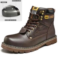 Caterpillar Steel-Toe Men Shoes Safety Shoes For Men's Leather Work Boots Size 40-45