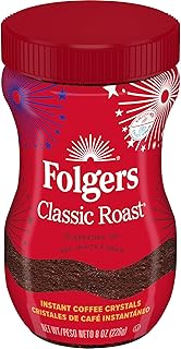 Folgers Classic Roast Instant Coffee, 8-Ounce Jar