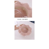 ROTAN APPLIKASI PEREMPUAN LACE TOPI KOREAN RENDA PANTAI ANAK PITA STYL