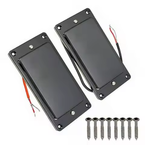 MX0310D 2Pcs Guitar Humbucker Pickups Double Coil Bridge & Neck Pickup Set for LP Electric Guitar Pa