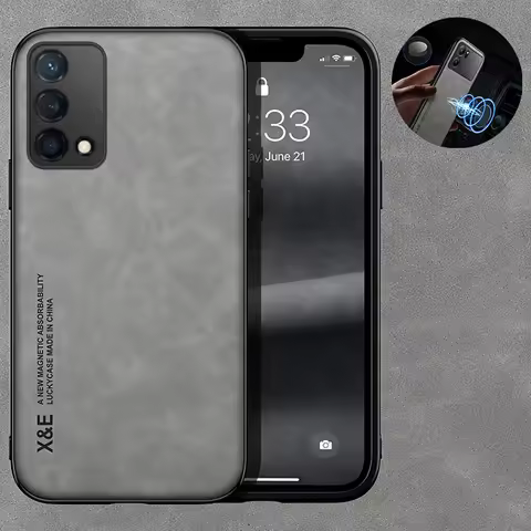 For OPPO Realme GT Master Edition Case Build-in Magnetic Stand Leather Phone Case For RealmeGT Realm