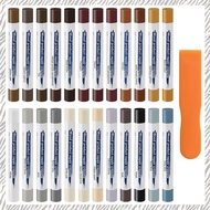 [xdvxdfxf]Wooden Repair Wax Sticks Floor Scratch Kit 24PCS Furniture Repair Kit Colorful Wood Filler