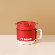 LivingEa Multifunctional Electric Cooking Pot Portable Small Instant Noodle Pot Dormitory Household