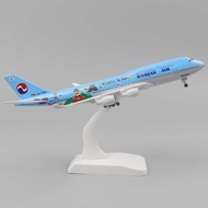 Aircraft Model 20cm 1:400 Korea B747 Metal Replica Alloy Material With Landing Gear Ornament