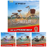 Sepeda Dewasa Perempuan Keranjang Mini New Phoenix 8825 26 inch