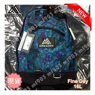 Sale 香港行貨 (保養) Gregory Fine Day Pack 16L Blue Tapestry 藍花 fcrb Backpack 防水 cdg 背包 書包