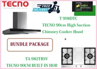 TECNO HOOD AND HOB BUNDLE PACKAGE FOR ( TH 998DTC &amp; TA 982TRSV ) / FREE EXPRESS DELIVERY