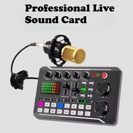 Sound Card F998 BM800 Full Set With Microphone Streaming Audio Console Sing USB Audio Interface Live