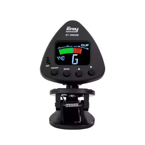 eno ET 3000W Wind Instruments Tuner Supports Mic & Clip-on Tuning Modes for Saxophone Clarinet Trump