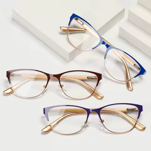 Fashion Classic Metal Reading Glasses for Women Men Presbyopia Eyeglasses Elder Anti-fatigue Optical