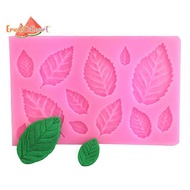 [ECM] 3D Rose Flower Leafs Silicone Mold DIY Fondant Chocolate Sugarcraft Cake Decor Baking Tools Co