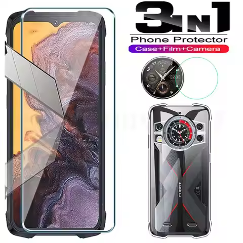 2.5D 9H Tempered Glass with Soft TPU Case on Cubot KingKong 9 Tempered Glass Screen Protector For Cu