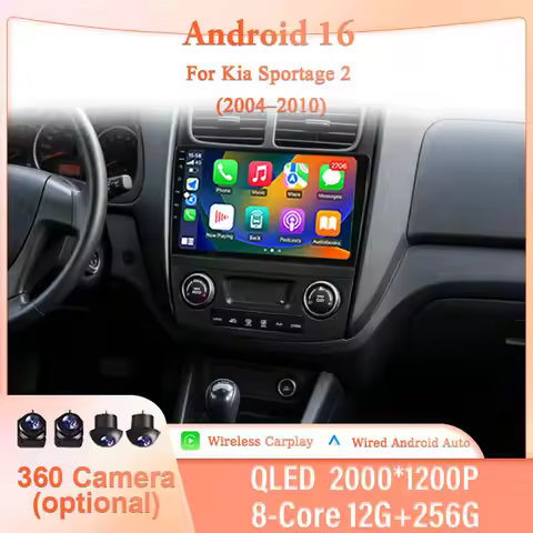 9" Android 16 for Kia Sportage 2 2004–2010 Car Stereo Unit IPS HD Unit Wireless CarPlay GPS Navi BT 