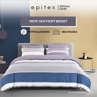 (New Arrival) Epitex Silkysoft Printed 980TC Bedsheet Set | Fitted Sheet | Bedding Set