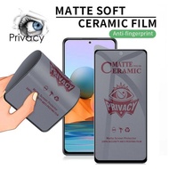 Tempered Glass Ceramics Matte Anti Scratch Privacy/spy Shatterproof 100% For Type Vivo Y02 Vivo Y16 Vivo Y17 Vivo Y20 Vivo Y20s Vivo Y91c Vivo Y91