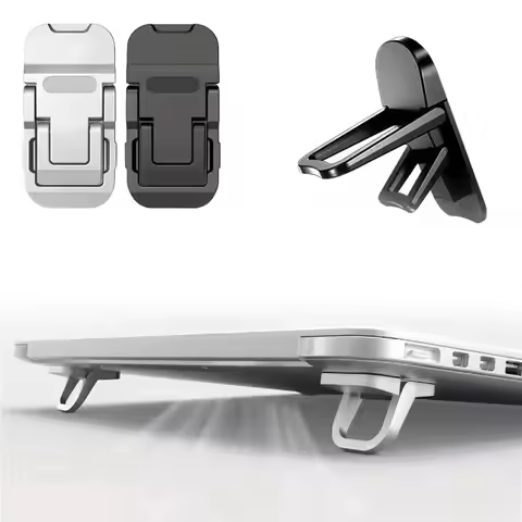 1pair Laptop Stand Portable Footrest Stand Desktop Pad Base Small Suspension Stand Computer Heater L