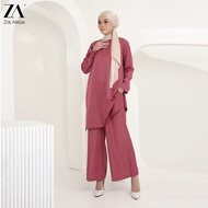 ZOE ARISSA SET MUSLIMAH BAJU SET SELUAR Suit Muslimah Set Warda Murah Set Cotton Plus Size Murah AYLA Suit Pants