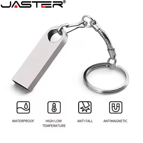 JASTER Metal Convenient USB Flash Drive 4GB-128GB Waterproof Pendrive 32G Usb Memory Stick 64G USB F