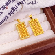 AA5 916 gold/ Diamond Abacus Pendant/ Ladies emas loket 916 Abacus /charm gold 916