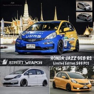 1∶64 車模 SW HONDA JAZZ GE80 RS ( 第二代FIT ) 合金汽車模型