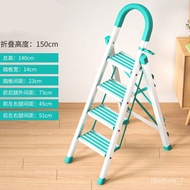 foldable ladder🧅QM Xingqibao Ladder Home Folding Stair Aluminium Alloy Herringbone Ladder Interior Decoration Telescopic