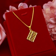 Woman man Emas loket 916 Ruyi Abacus / Ruyi Abacus/charm gold 916