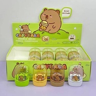 4Pieces Capybara Cute Double hole Pencil Sharpener Creative Stationery Cartoon school office supplie