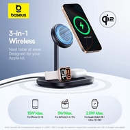 Baseus 3-in-1 15W Wireless Charging Stand with TEC Cooling with 1m C to C Data Cable