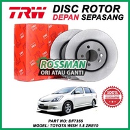 TOYOTA WISH 1.8 ZNE10 TRW FRONT BRAKE DISC ROTOR SET [DF7355]