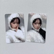 A aespa Zhaka winter2026 Gold Winter Birthday Card Gold Pattern Court Photocard Super Beautiful