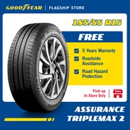 [INSTALLATION/ PICKUP] Goodyear 185/55R15 Assurance Triplemax 2 Tire (Worry Free Assurance) - Fiesta / City / Picanto [E-Ticket]