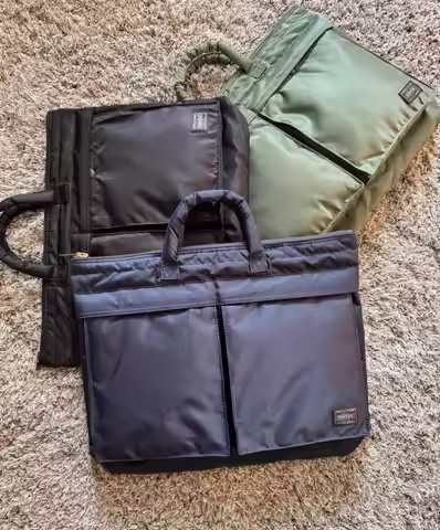 Porter TANKER Tote Classic Nylon Crossbody Bag Commuter Handbag Casual Style Simple Large Capacity W