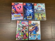 Switch game - 星之卡比、pokemon、splatoon