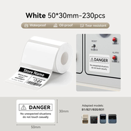 3Rolls Mini Portable Label Printer NIIMBOT B1/B1Pro, Thermal Sticker Maker with 50x30mm Paper for Ho