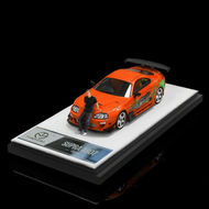รถยนต์โมเดล Toyota Supra A80 Paul รุ่น Speed And Passion Time TM ขนาด 164 ของเล่นรถเหล็กหล่อสำหรับนั