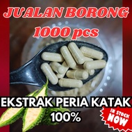 Kapsul Peria Katak Borong 500/1000 pcs Termurah Isi padat 100% Mujarab 3 serangkai