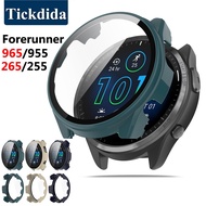 For Garmin Forerunner 965 955 Forerunner 265s 255 Case +Tempered Glass All-inclusive Screen Protecto