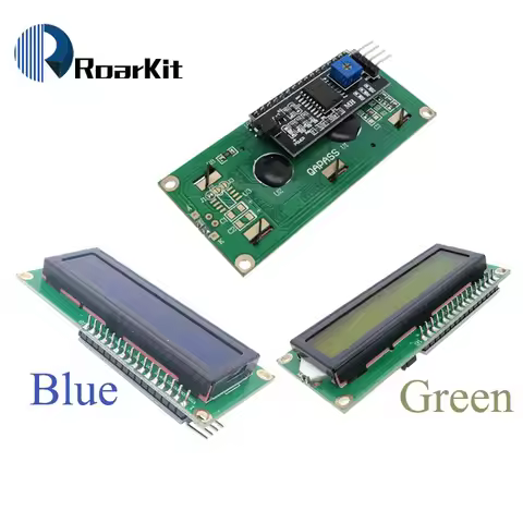 1PCS LCD Module Blue Screen PCF8574 IIC/I2C 1602 LCD Yellow-Green Screen for Arduino UNO R3 Mega2560