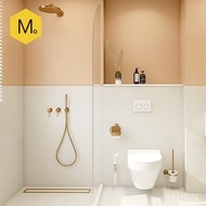 New Wabi-sabi Style Bathroom Microcement Tile Soft Light French Style Bathroom Wall Tiles Floor Tile