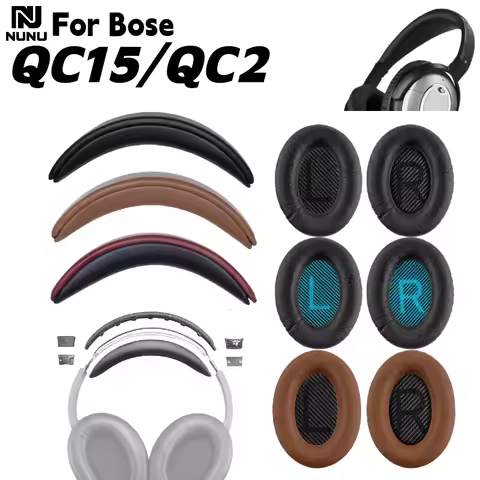 NUNU Replacement Snap on Head beam cushion / Protein skin memory sponge ear pad For Bose QC15 / QC2 
