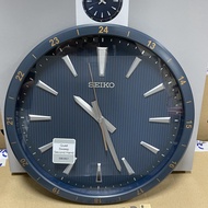 Seiko Clock QXA802L Decorator Blue Analog Quartz Quiet Sweep Silent Movement Wall Clock QXA802