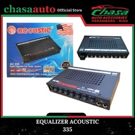 (CHASA) EQUALIZER AMPLIFIER ACOUSTIC CAR AUDIO SYSTEM CONTROL ACOUSTIC AC 335