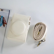 Buffalo Leather Camera Case Bag Cover for Canon SX730 G7X Mark II Sony ZV-1II ZV1F ZV1 Lumix LX10 LX