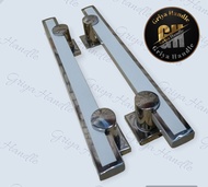 Handle pintu full stainless panjang 45 cm 33 cm/Gagang pintu minimalis 1 satu set/Tarikan Pintu kama