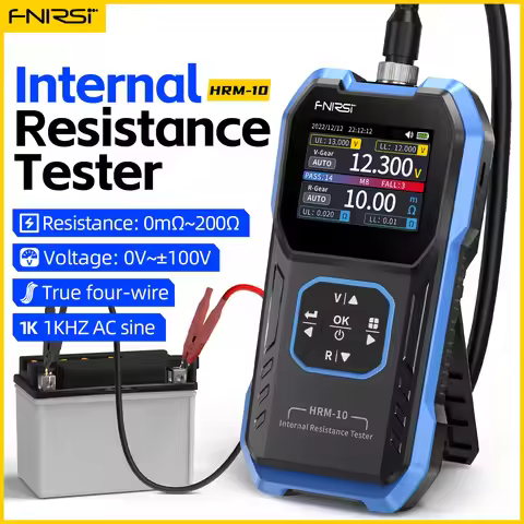 FNIRSI HRM-10 18650 Battery Voltage Internal Resistance Tester High-precision Trithium Lithium lron 