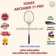 Genuine Yonex Arcsaber 11 Pro Badminton Racket, [Free combo of 5 grips]