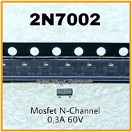 Mosfet 7002 / 702 SMD SOT23 Power Mosfet N Channel 2N7002 Marking Code 7002 / 702